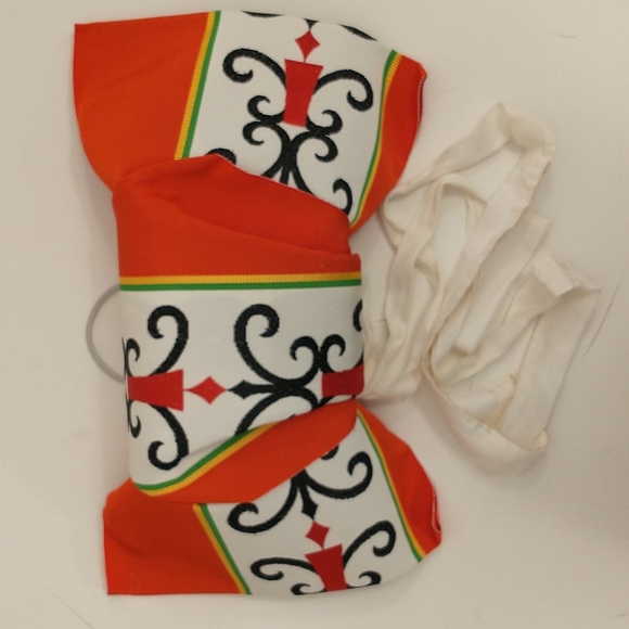 Obi w Pre Tied Bow Vintage Deadstock n Box Woman's Kimono 90s Japanese Sash Belt - Picture 3 of 10